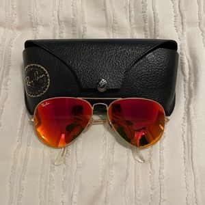 RayBan Aviator Flash Lens Sunglasses